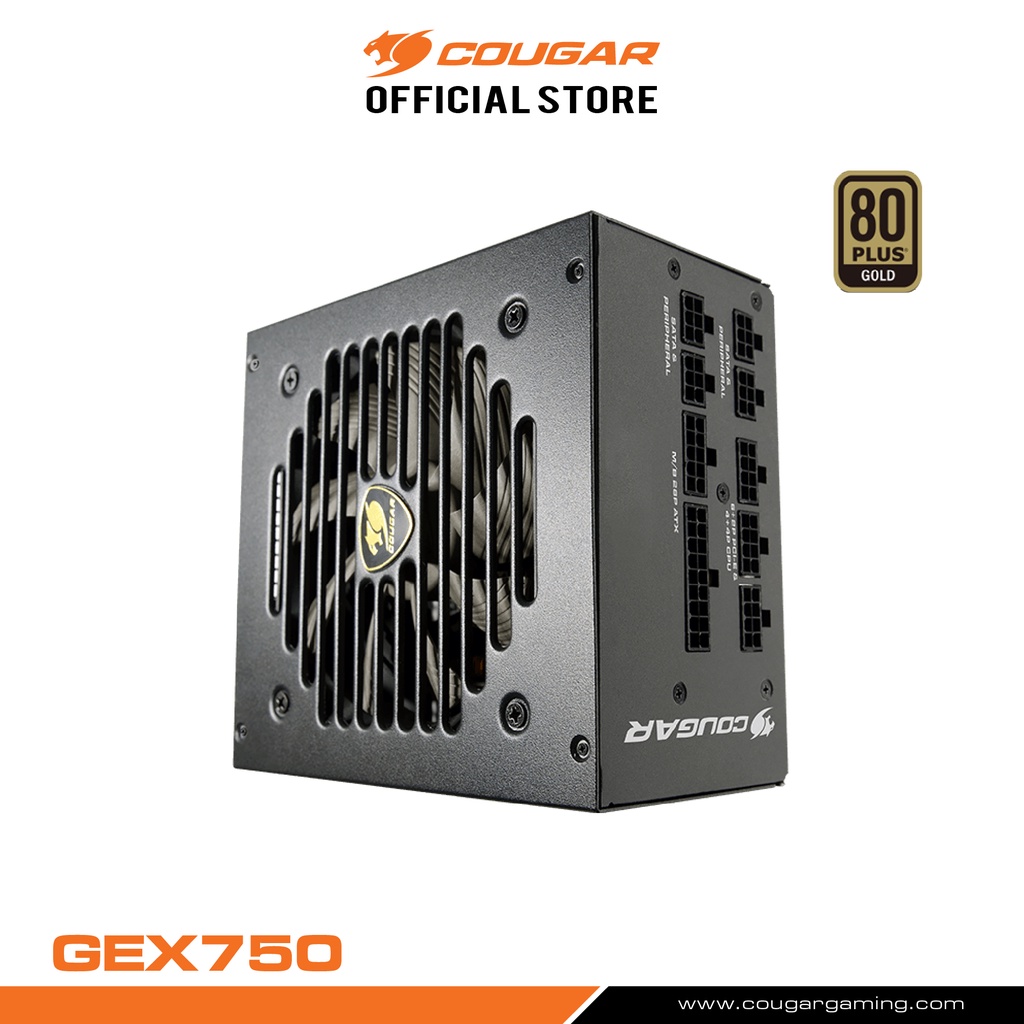 COUGAR GEX 750W (80+GOLD) : Power Supply รับประกัน 5 ปี