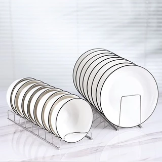 Stainless Steel Dish Drying Rack / Kitchen Countertop Drainer Holder / Multifunctional Organizer Shelf For Plates, Cutting Boards, Bakeware, Pots & Pans