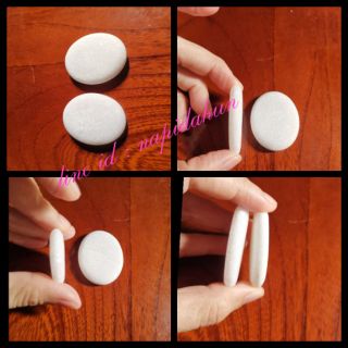 Small ovular marble for cool therapy -หินอ่อนรูปทรงไข่ สำหรับนวดเย็น ขายเป็นคู่