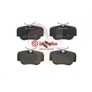 P50 011B ผ้าเบรก-F-แท้ BREMBO รุ่น Black : BENZ 190E (W201) 1.8 2.0 90-94 การันตีคุณภาพมาตรฐานโดย " เครอป อะไหล่ยนต์"