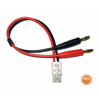 [ร้านในไทย] สายชาร์จ Big TAMIYA female to Banana Plug สายไฟซิลิโคน 14awg