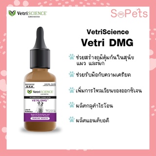 VetriSCIENCE DMG (30), (120)  Vetri DMG™ supports immune system เสริมสร้างภูมิคุ้มกันกระตุ้นภูมิ ชนิดน้ำ ในสุนัข แมว นก