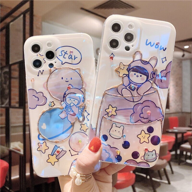 Rhinestone Cartoon เคส OPPO Reno7 5G / Reno7 Pro Soft เคสโทรศัพท์ OPPO Reno 7Pro 5G ins Glitter Cover Reno7 Pro #6
