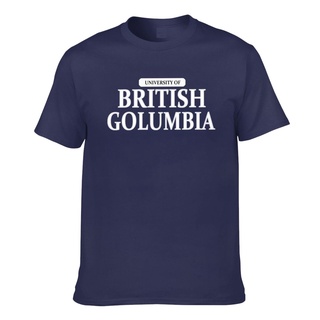 เสื้อยืด ผ้าฝ้าย พิมพ์ลาย University Of British Columbia สําหรับผู้ชาย