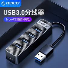ฮับ USB 3.0 Orico 4 พอร์ต (W5P4-U3-030)BK