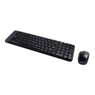 Logitech คีย์บอร์ด MK220 Wireless Mouse+Keyboard--แป้นพิมพ์มีภาษาไทยและอังกฤษ