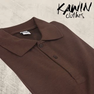 KAWIN เสื้อโปโลผู้ชาย/ผู้หญิง Deep Brown สีน้ำตาลเข้ม ผ้าเนื้อนุ่มใส่สบายมาก
