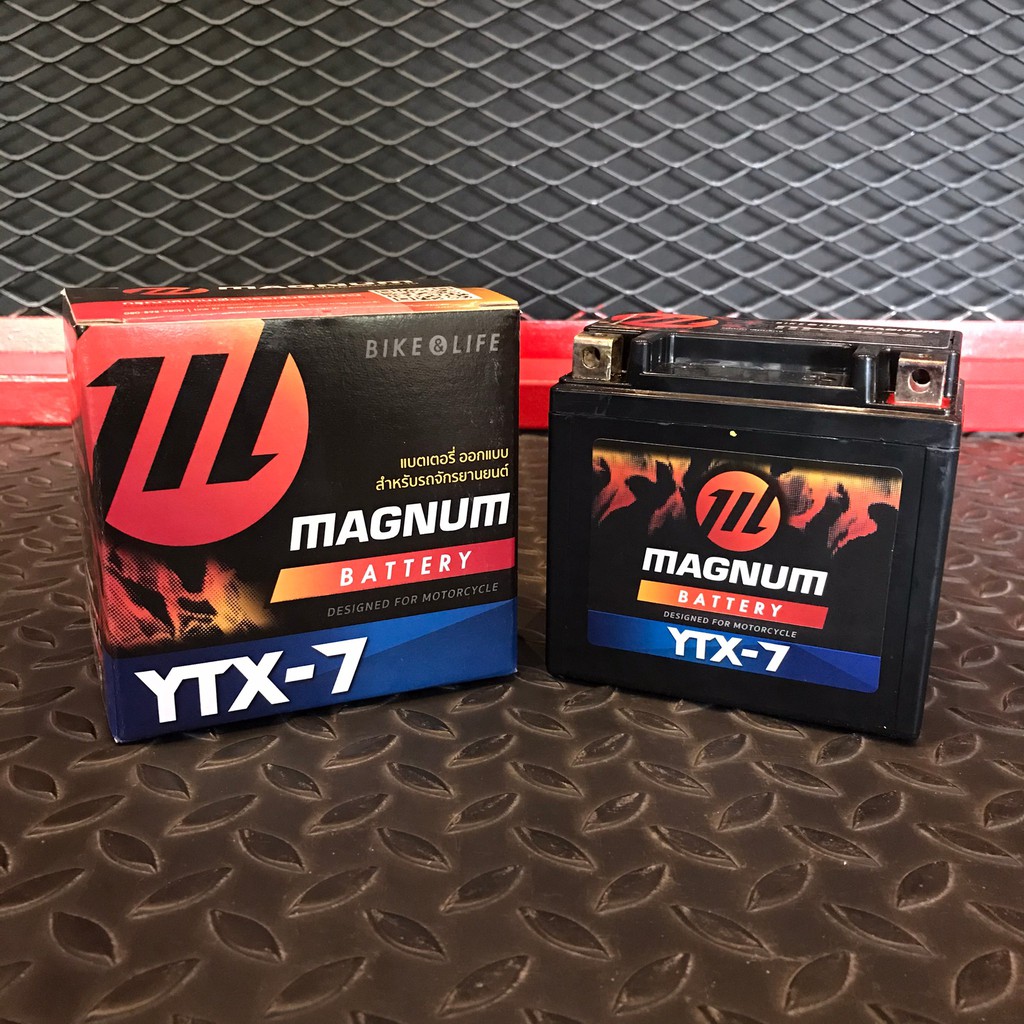แบตเตอรี่ มอเตอร์ไซค์ MAGNUM YTX-7 (12V 7AH)