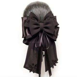 Bow โบว์ติดผม เน็ตติดผม กิ๊บติดผม โบว์ใหญ่ โบว์พยาบาล เครื่องประดับผม แฟชั่น อุปกรณ์ตกแต่งผม ริบบิ้นโบว์ เน็ตคลุมผม