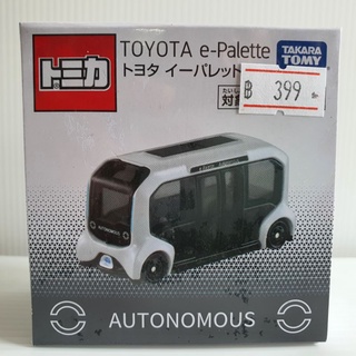 รถโมเดลเหล็ก Tomica Toyota e-pellette สินค้าของใหม่ ของแท้ในซีลพลาสติก