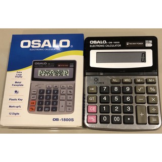 เครื่องคิดเลข12Digits osalo พลังแสงทนทาน