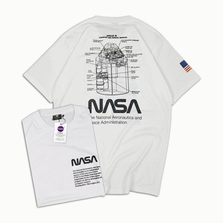 เสื้อยืดแขนสั้นพิมพ์ลาย Nasa Distro X H &amp; M - Apolo 14 - Premium สําหรับผู้ชาย