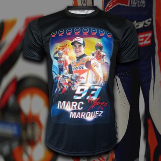 เสื้อยืด คอกลม T-shirt MotoGP เสื้อโมโตจีพี Marc Márquez สำหรับแฟนคลับ Repsol Honda #MG0048 รุ่น มาร์ก มาร์เกซ (VOL.3)