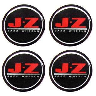 Aegether 39mm. สติกเกอร์ JZ JAZZ WHEELS สติกเกอร์ติดดุมล้อ สติกเกอร์เรซิ่น กว้าง 39 มิล.(3.9เซนติเมตร) -