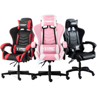 FunLove เก้าอี้เล่นเกม เก้าอี้เกมมิ่ง ปรับความสูงได้ ที่รองขา+ขาไนล่อน Gaming Chair