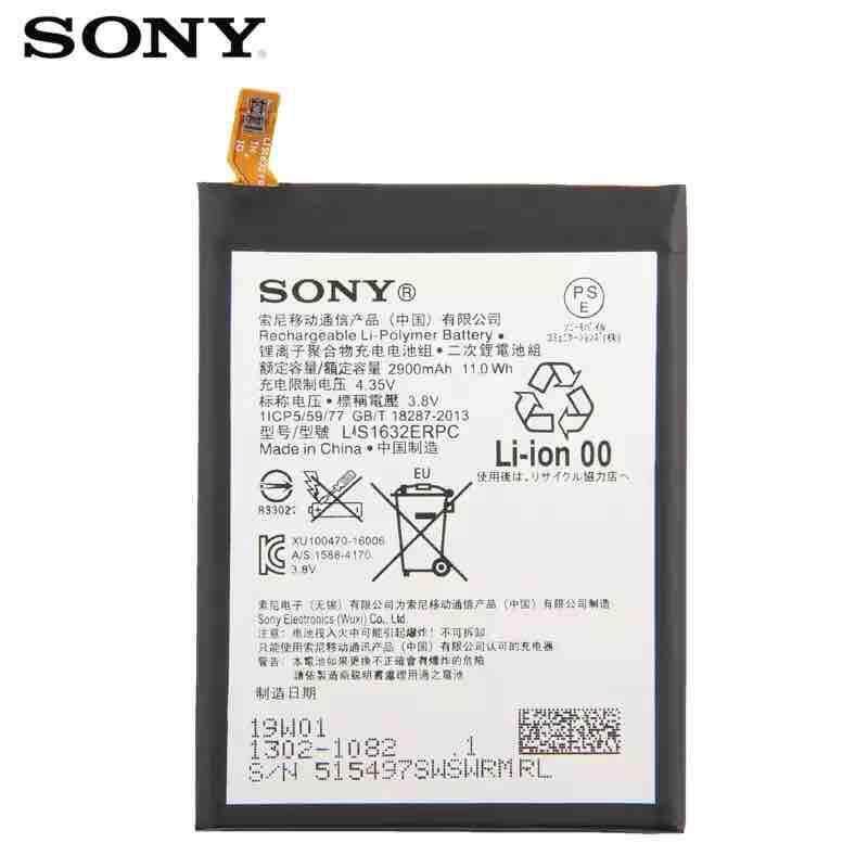 แบต Sony Xperia Xz,Xzs F8331,F8332 Lis1632ERPC SONY LIS1632ERPC แบตเตอรี่สำหรับ Sony Xperia XZ XZs F8331 F8332 2900mAh