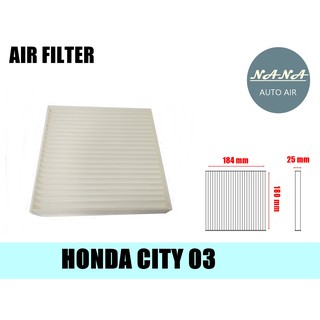 กรองแอร์ฮอนด้า ซิตี้ 03/Honda city03,กรองอากาศ,FILLTER,ฟิลเตอร์,กรองแอร์รถยนต์