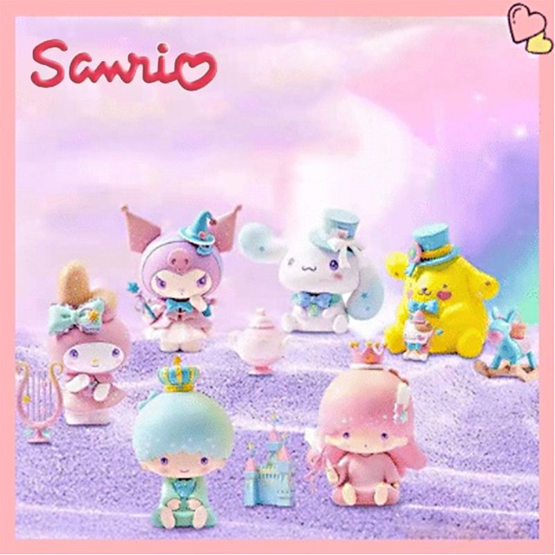 Cute Sanrio Mini Figure Toys Melody Kuromi Cinnamoroll Model Doll Kid Gift Decorate