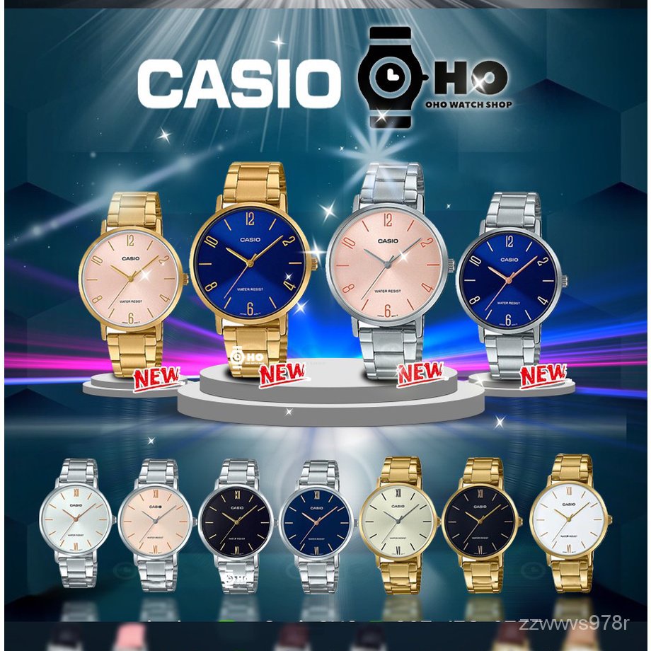 eAdB นาฬิกาผู้หญิงของแท้ CASIO LTP-VT01G,LTP-VT01D-1,LTP-VT01GL-,LTP-VT01L,LTP-VT01G-9,LTP-VT01GL-9,