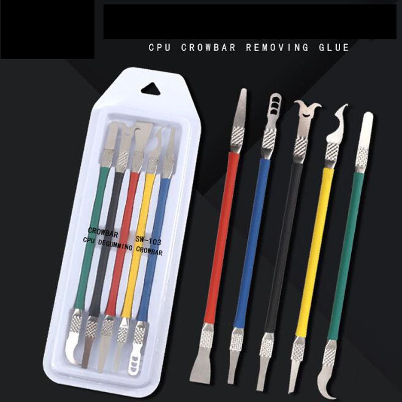CROWBAR SW-103 CPU DEGUMING CROWBAR BGA CHIP MOTHERBOARD PCB REPAIR KNIFEVED THIN BLADE สําหรับมือถื