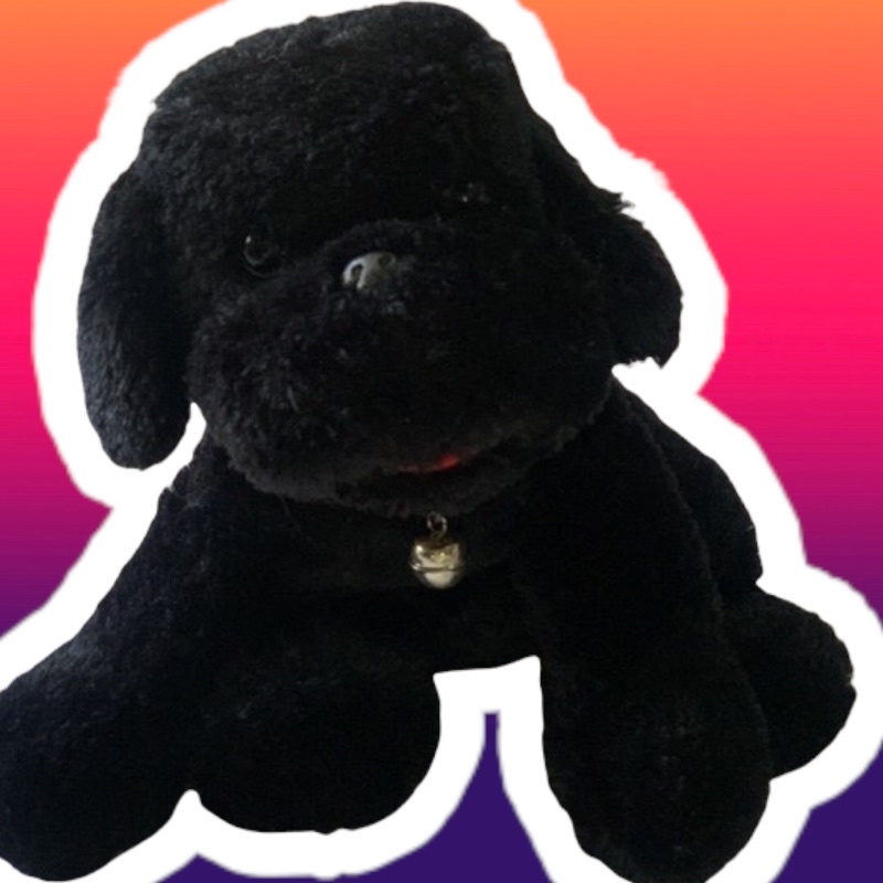 ตุ๊กตาน้องหมาสวมปลอกคอสีดำ???? | Shopee Thailand