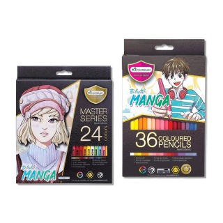 สีไม้ master art มาสเตอร์ซีรี่ย์ 24สี และ 36สี รุ่น มังงะ MANGA