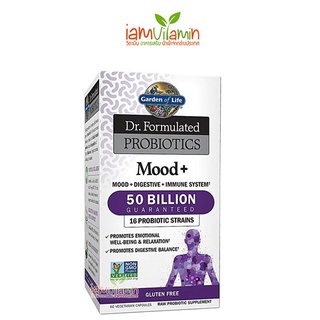 Garden of Life Dr. Formulated Probiotics Mood + อาหารเสริม โพรไบโอติก 60 เม็ด