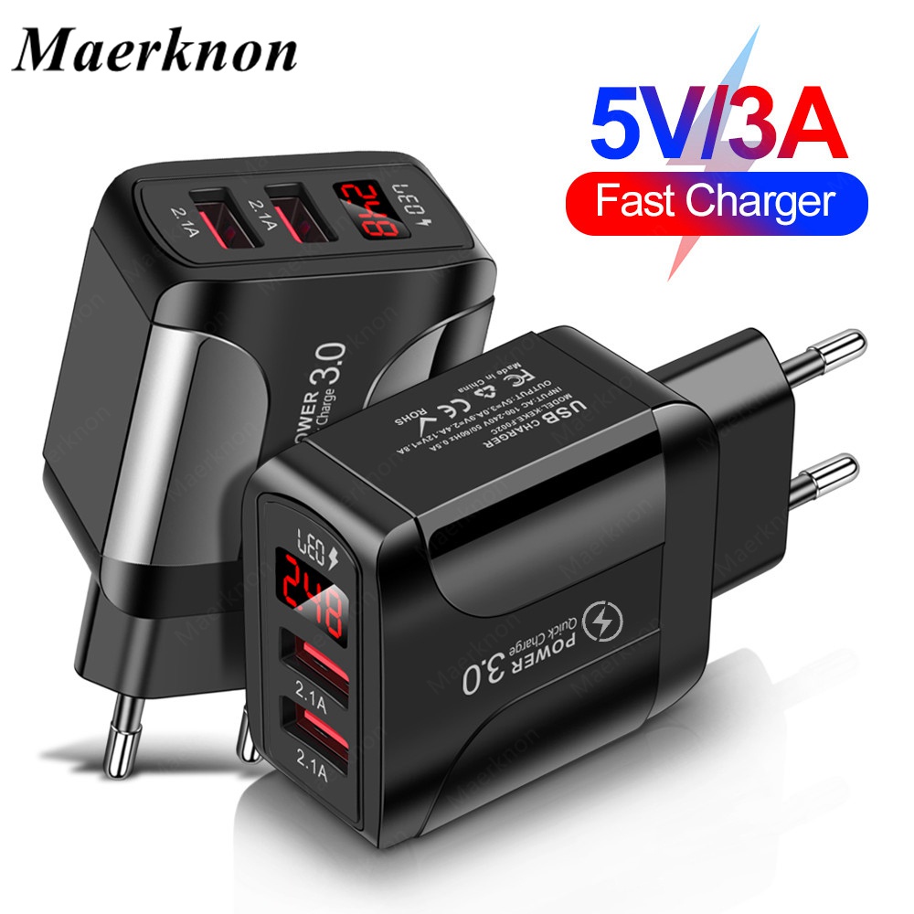 QC 3.0 4.0 USB Charger Quick Charge Portable Phone Fast Charging