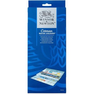 Winsor and newton cotman wholepan water colour set 24 I ชุดสีน้ำก้อน