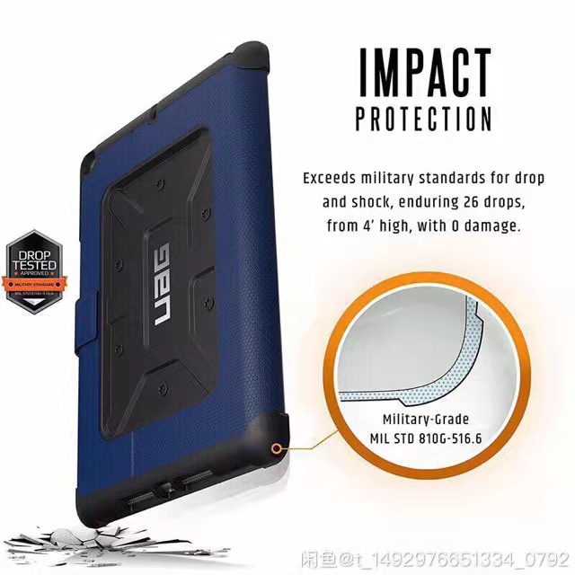 เคส ฝาพับ UAG ไอแพด 9.7 2018/ไอแพด9.7 2017/ Air 1 9.7/Air2 9.7/ Pro2 9.7เคสฝาพับแบบตั้งใส่ปากกาได้กันกระแทก - รูปที่ 2