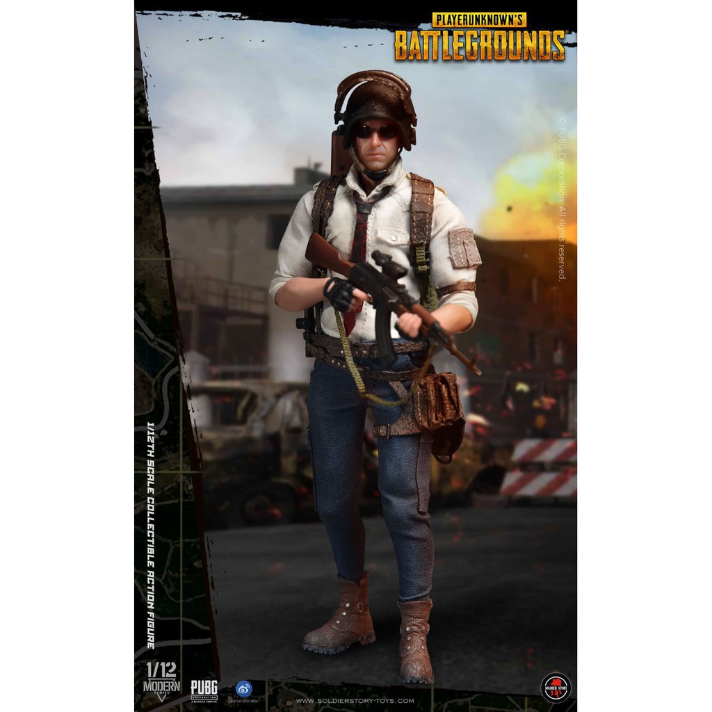 Soldier Story Ssg 001 1 12th Scale Pubg Battlegrounds Collectible Action Figure งานล ขส ทธ แท Pre Order 0 Shopee Thailand - m14sniper mode roblox