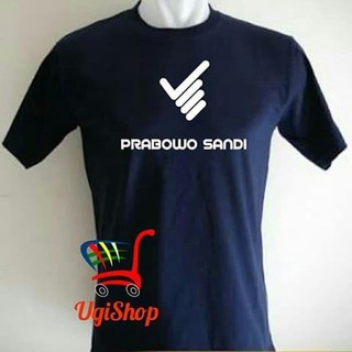 เสื้อยืด ลาย Combed 30S DISTRO PRABOWO SANDIAGA PAS 2 นิ้ว