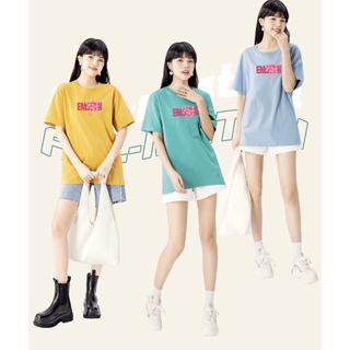 🌟Fairy style🌟เสื้อยืดพิมพ์ลาย คอกลม ผ้านิ่ม ใส่สบาย#9639