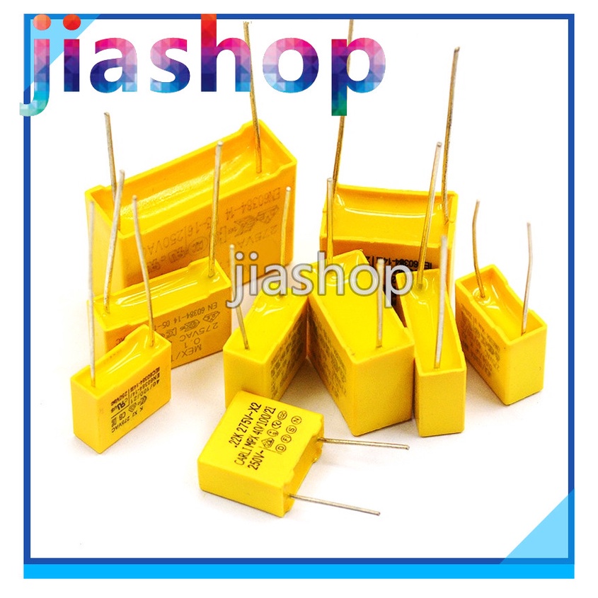 20 ชิ้น X2 ตัวเก็บประจุความปลอดภัย 24 ค่า 275VAC 275V 0.022UF 0.002UF 0.047UF 0.1UF 0.15UF 0.22UF 0.