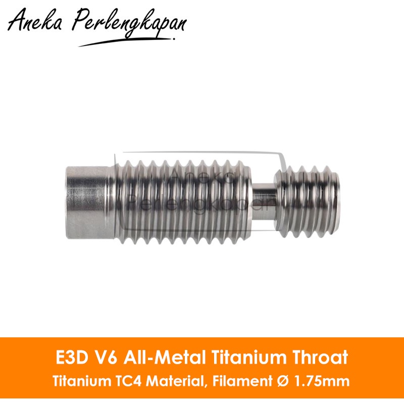 E3D V6 3D เครื่องพิมพ์คอโลหะทั้งหมดไทเทเนียม TC4 วัสดุ