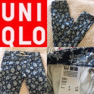 กางเกงuniqlo ไซส์s เอว 26-28 สะโพกไม่เกิน35 ใหม่มากๆ