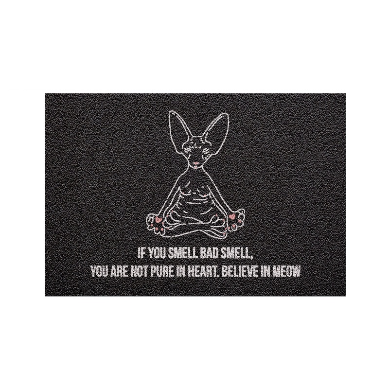 [MT01-00000082]พรมเช็ดเท้า พรมดักฝุ่น If smell bad ดำ ขนาด 40x60 ซม