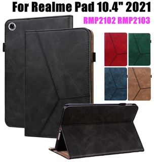 พร้อมส่งด่วน เคส Oppo Realme Pad 10.4 นิ้ว 2021 Rmp2102 RMP2103 เคสหนังแบบตั้งได้สําหรับ