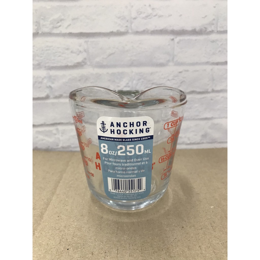 แก้วตวง Anchor มีสเกล ขนาด  8 oz. (250 ml)