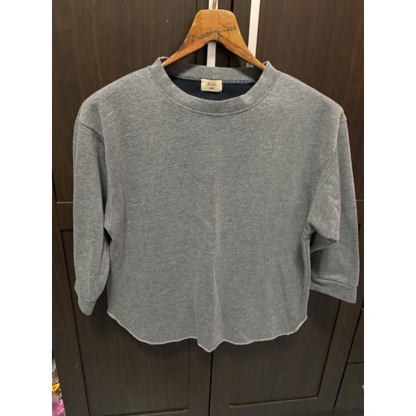 ❌ขายแล้วเสื้อแขนสี่ส่วน นุ่มไม่หนา สีเทา/น้ำเงิน omi สวย