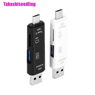 takashi alloyseedling 5 in 1 usb 3 . 0 type c usb micro usb sd tf อะแดปเตอร์การ์ดลีดเดอร์ otg