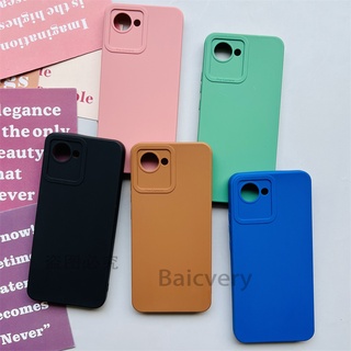 เคสโทรศัพท์มือถือ TPU แบบนิ่ม สีพื้น สําหรับ OPPO Realme C30 Realme Narzo 50i Prime