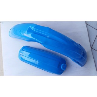 YAMAHA YZ125 YZ100 YZ250 FRONT &amp; REAR FENDER "BLUE" SET // บังโคลนหน้าหลัง พลาสติก สีฟ้า สินค้าคุณภาพดี