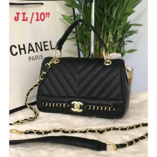 Chanel 10" อะไหร่ทอง หน้าV หนังคาเวียร์