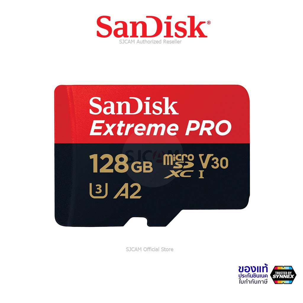 ร้านค้าเล็ก ๆ ของฉันSanDisk Micro SD Card Extreme PRO 128GB Speed 170MB/s (SDSQXCY_128G_GN6MA)ใส่ Gopro8 โทรศัพท์ OSMO โ