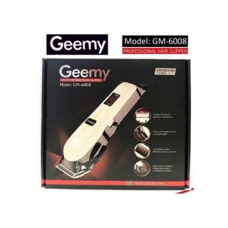 โปรพิเศษ🔥 GEEMY ปัตตาเลี่ยนคนไร้สาย GM-6008 ปัตตาเลี่ยนไร้สาย ใบมีดไททาเนี่ยม เดินเงียบ ปัตตาเลี่ยนเด็ก ปัตตาเลี่ยนไฟฟ้