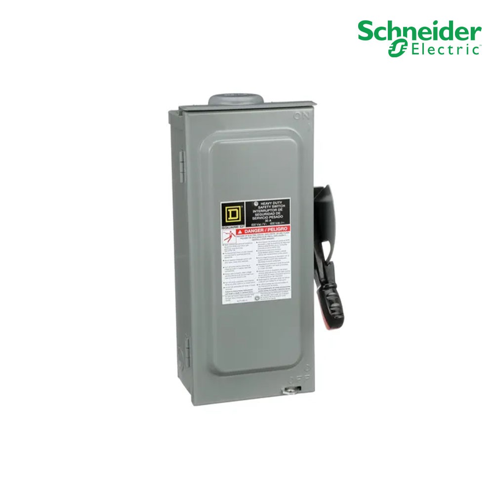 Schneider Safety Switch 30แอมป์ สำหรับไฟ 3 เฟส - 600V Heavy Duty 600VAC เซฟตี้สวิตช์แบบไม่มีฟิวส์ใช้