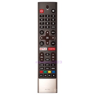 ใหม่ ของแท้ รีโมตคอนโทรลทีวี HS-7700J สําหรับ Skyworth Coocaa Voice Android Smart TV 58G2A G6 E6D E3 S5G Netflix Google Play HS-7701J