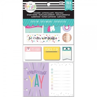 SUPER FUN : Happy planer Note Cards/Sticky Note Multi Pack