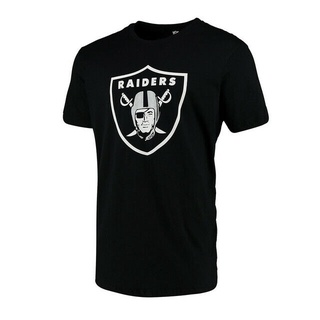 เสื้อผ้าผชFanatics เสื้อยืด ลาย Oakland Raiders สําหรับผู้ชายS-5XL